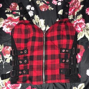 Plaid corset